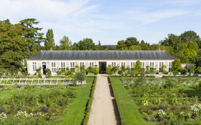 Greenhouse and flower garden at Versailles